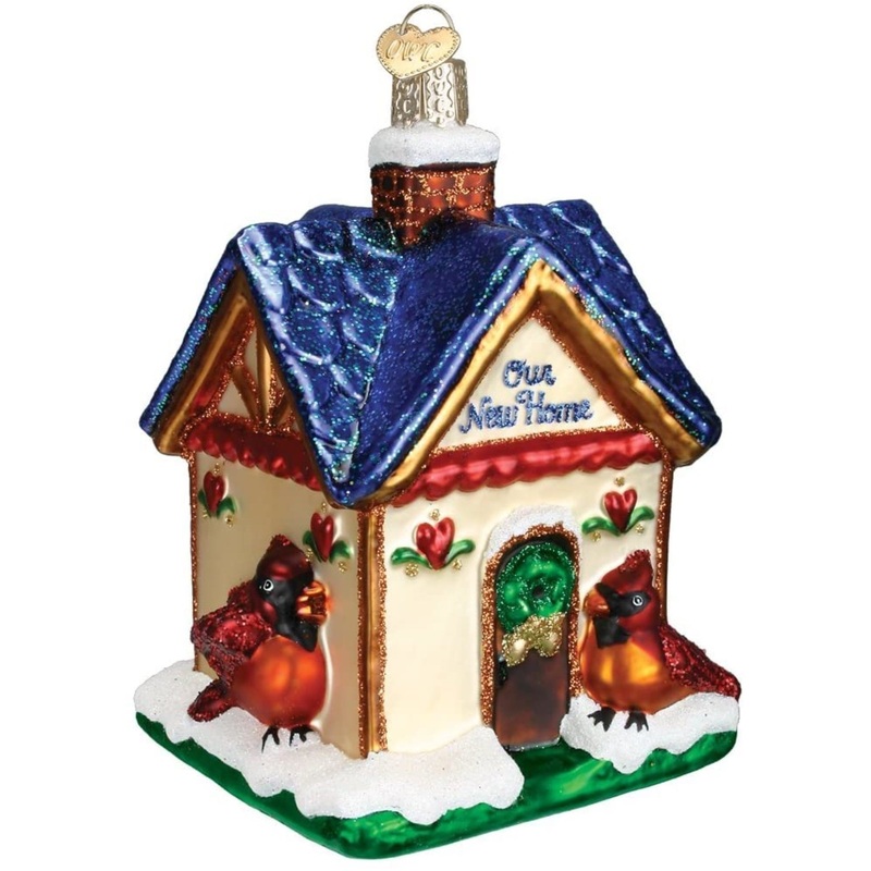 Old World Christmas Our New Home Glass Blown Ornament
