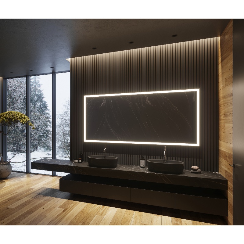 Paris Mirror Galaxy 85 x 40 Rectangle LED Illuminated Mirror, CCT Selectable