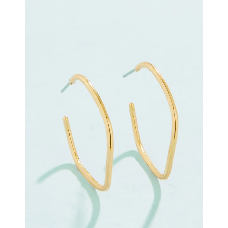 Splash Ripple Wave Hoop Earrings