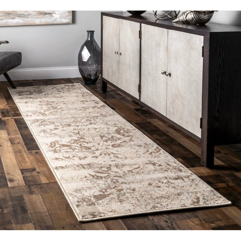 Vintage Freja Runner Rug 26 x 8  – Beige