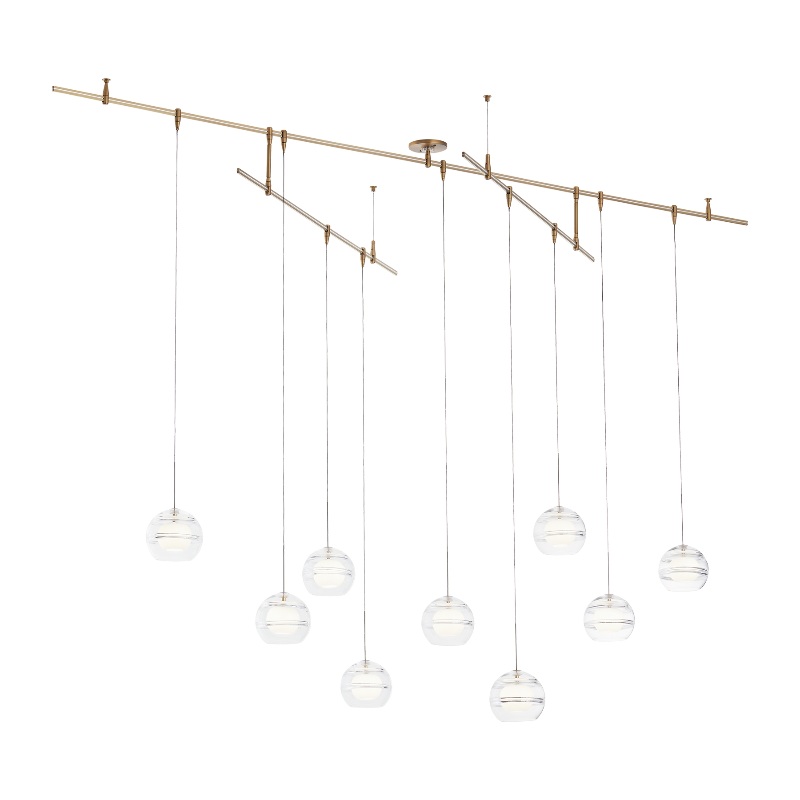 Visual Comfort 700SDN9 Sedona 9-lt 96″ LED Pendant Chandelier with Remote Canopy
