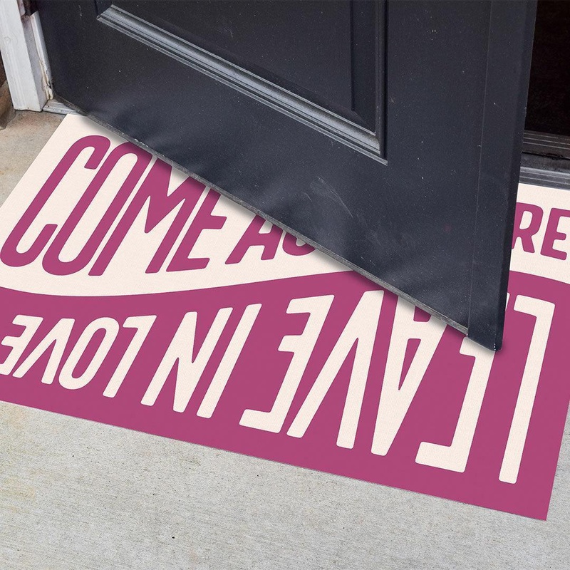 Leave in Love FloorFlat | Pink – Premium Vinyl Mat