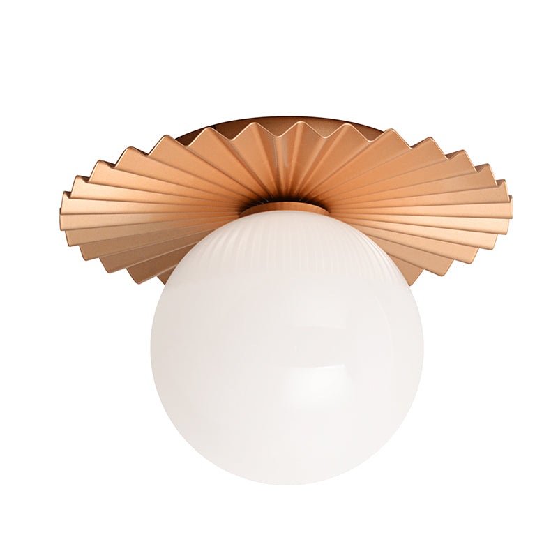 Matteo WX83101 Modern Ruff 1-lt 10″ Flush Mount