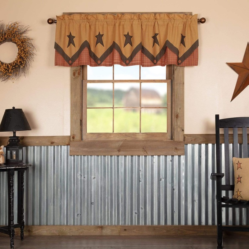 Stratton Primitive Star Valance Layered 20×72