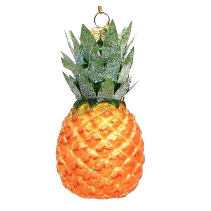 Kurt Adler Noble Gems Glass Pineapple Ornament
