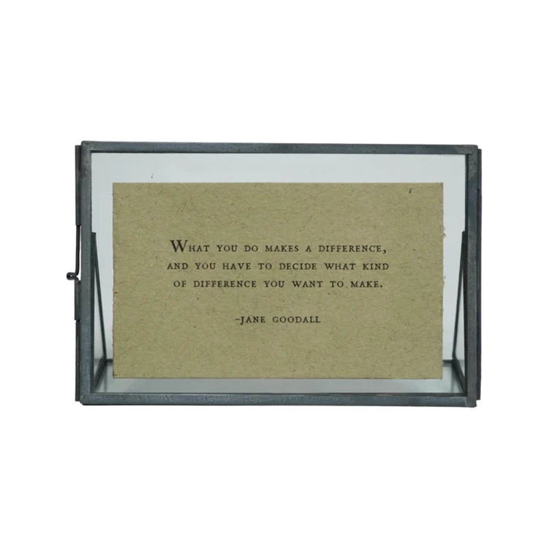Standing Zinc Glass Frame – Horizontal
