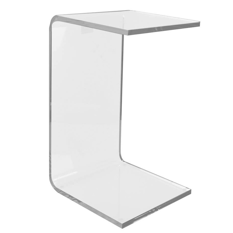 Acrylic C-Shaped Table