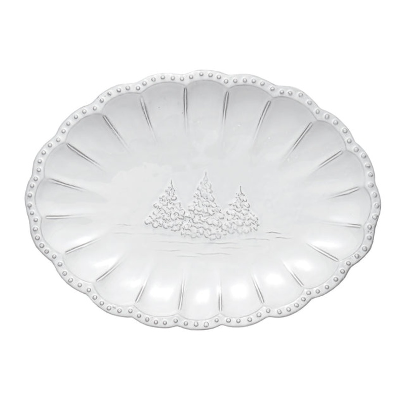 ARTE ITALICA: Bella Natale Small Oval Platter