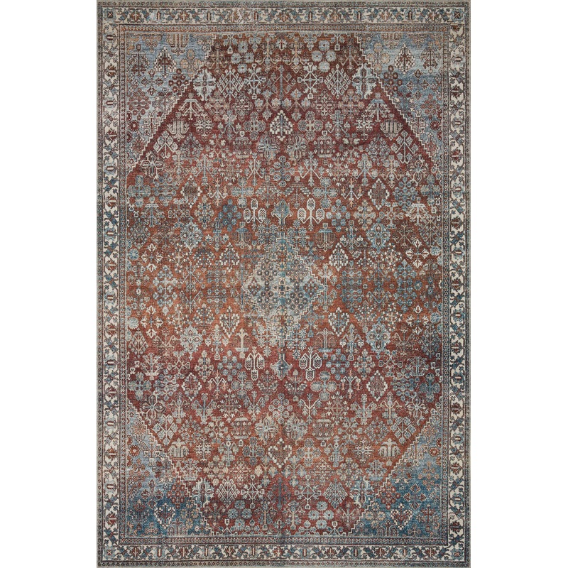 Magnolia Home by Joanna Gaines x Loloi Lenna Rug | Brick / Sky