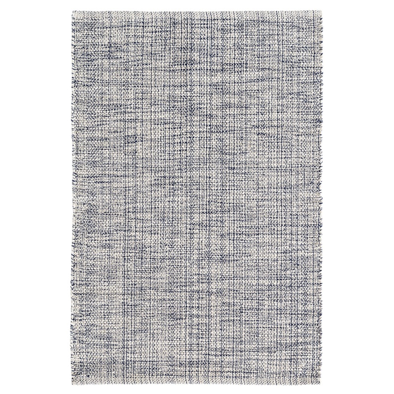 Marled Handwoven Cotton Rug | Indigo