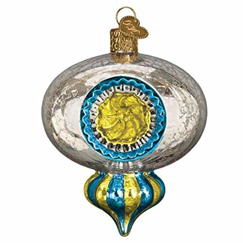Old World Christmas 51507 Glass Blown Shiny Mercury Reflection Ornament