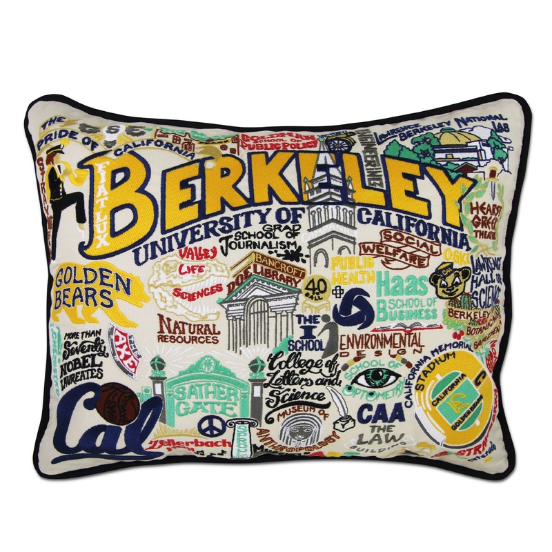 Berkeley, UC (Cal) Collegiate Embroidered Pillow
