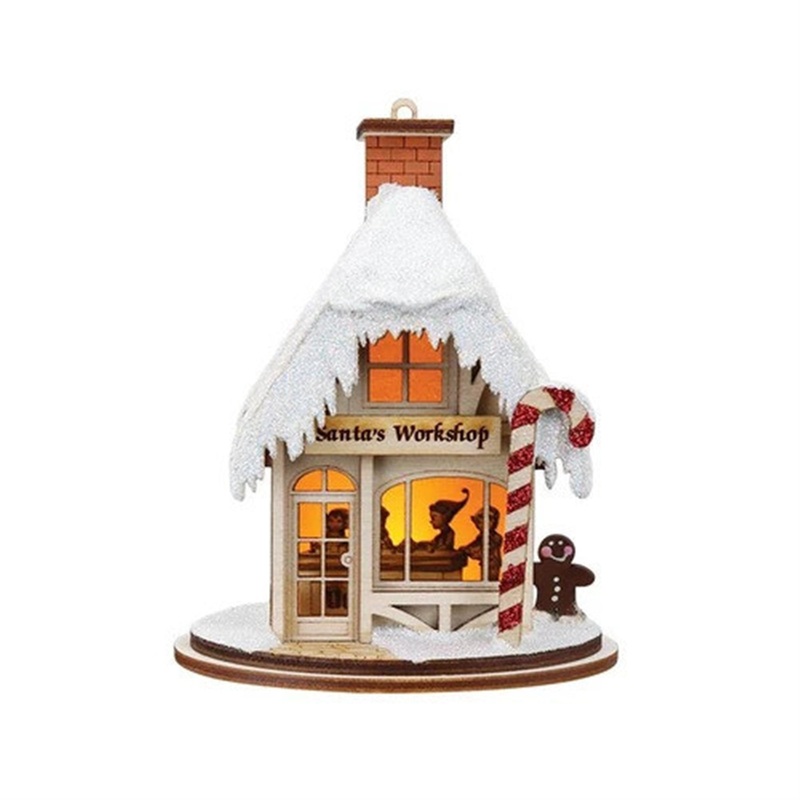 Old World Christmas Santa’s Workshop Wood Ornament