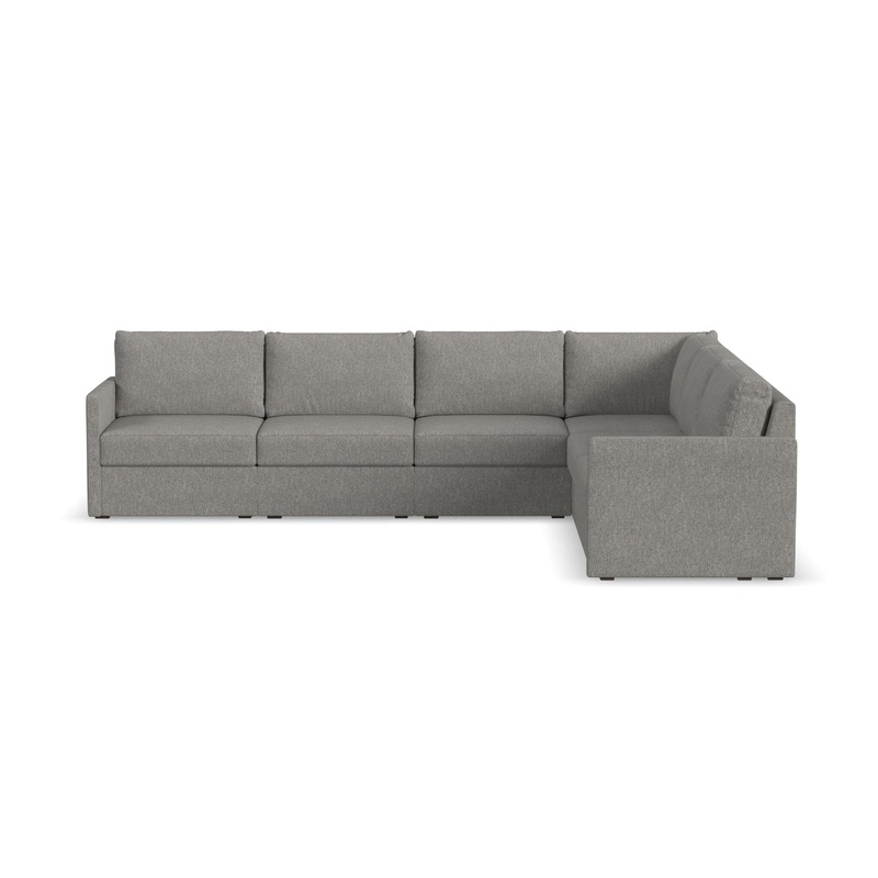 Traditional 6-Seat Sectional with Narrow Arm By Flex