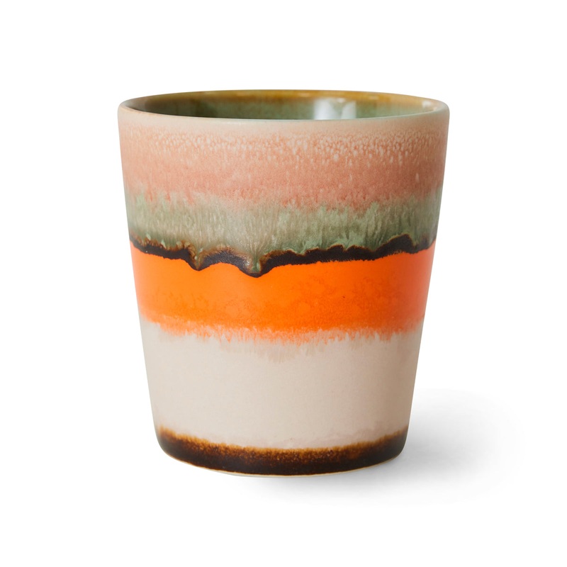 70s Ceramics Coffee Mug Burst