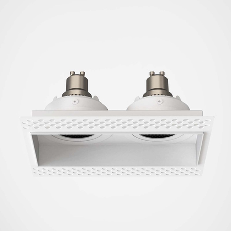 Astro Trimless Square Twin Adjustable Recessed Spotlight