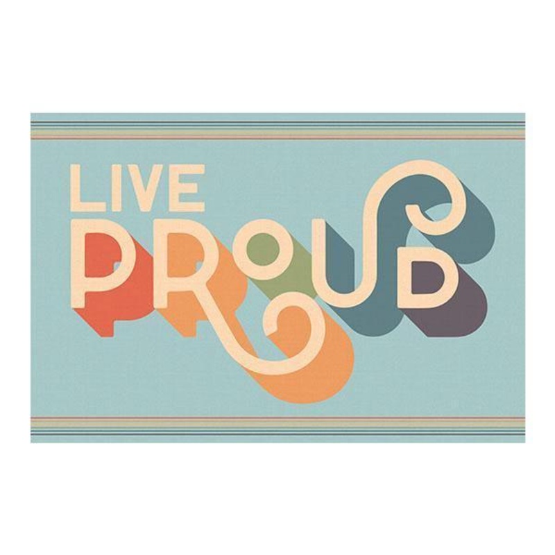 Live Proud FloorFlat – Premium Vinyl Floor Mat