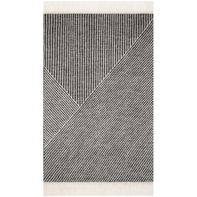Magnolia Home by Joanna Gaines x Loloi Newton Rug | Charcoal / Ivory