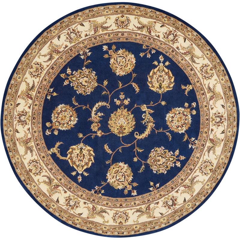 Nourison Nourison 2000 8′ x Round Navy Traditional Indoor Rug