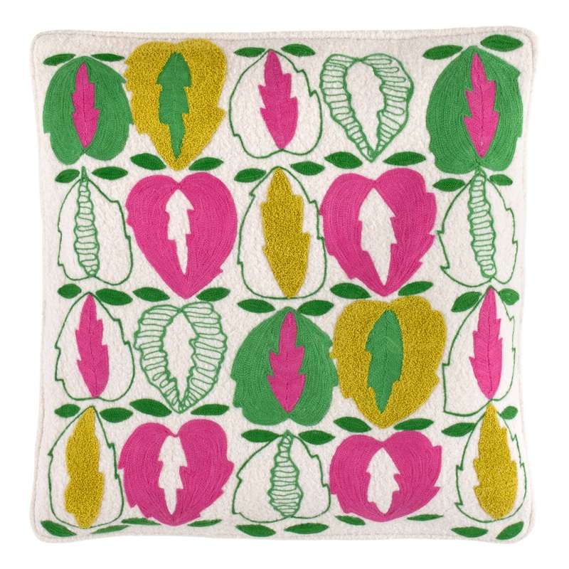 Oakley Embroidered Decorative Pillow Cover | Apple