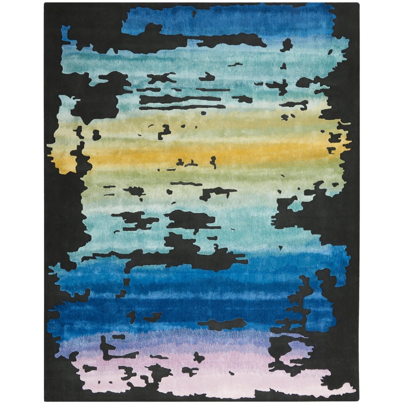 Nourison Prismatic 8’6″ x 11’6″ Black/Multi Modern Indoor Rug