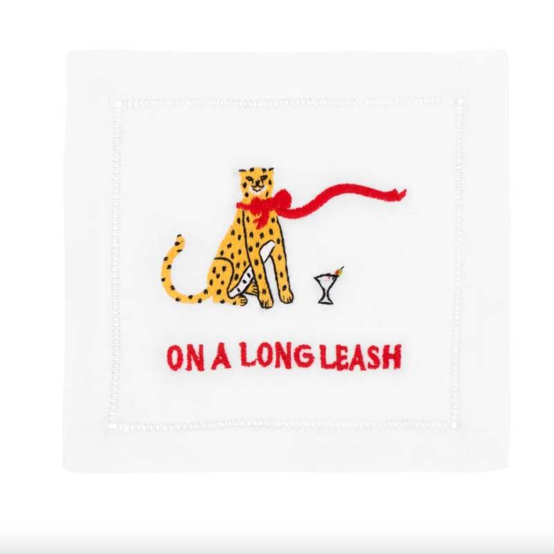 On A Long Leash Cocktail Napkin