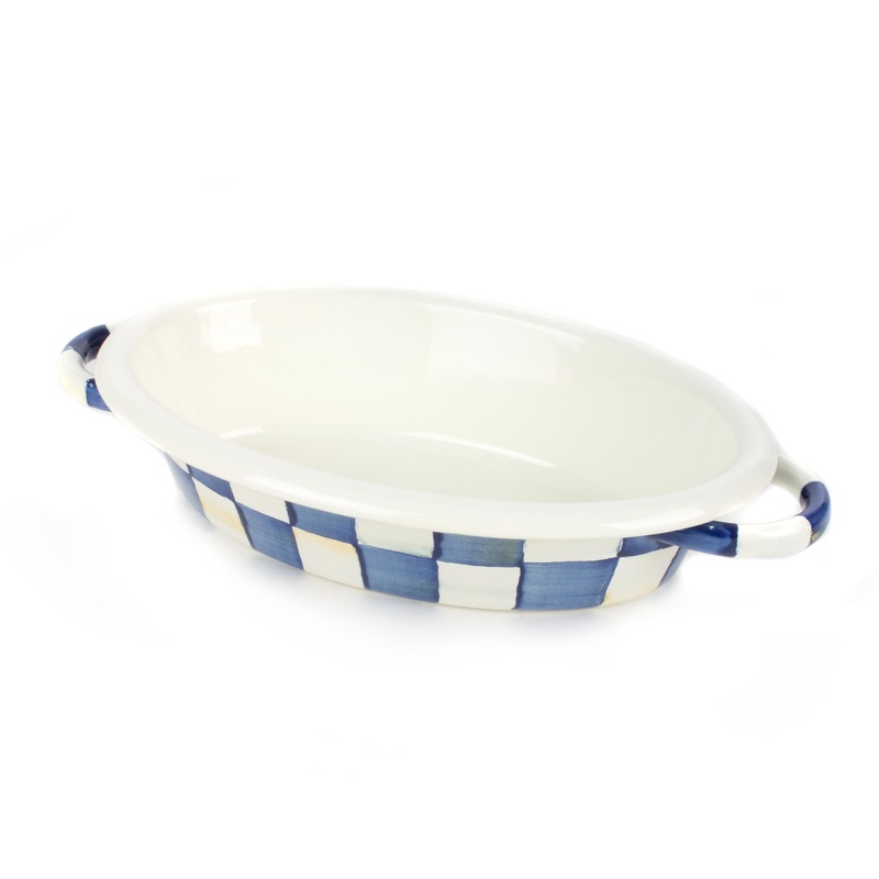 Royal Check Oval Gratin – Small