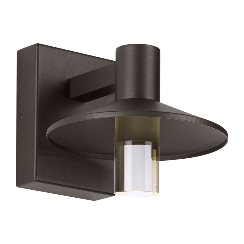 Ash Cylinder Outdoor LED Wall Light