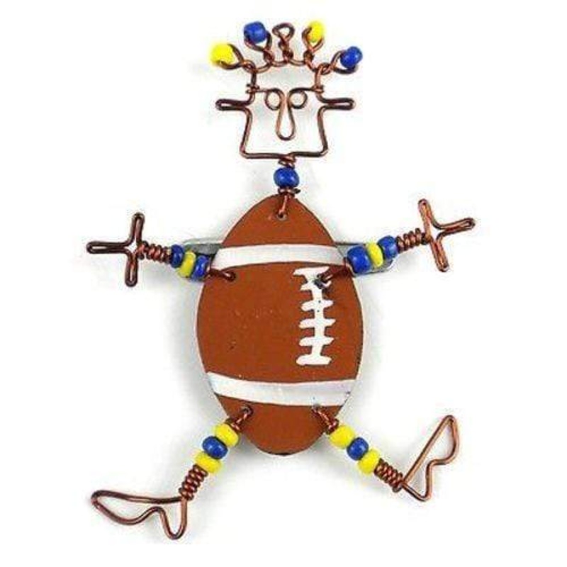 Dancing Girl American Football Pin – Creative Alternatives