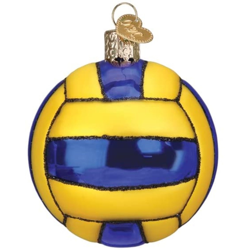 Old World Christmas Glass Blown Tree Ornament, Water Polo Ball