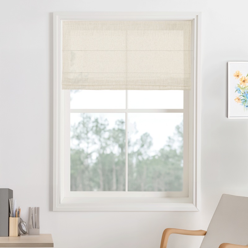 Bella Cotton Roman Shades & Blinds | Flat Fold