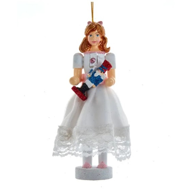 Kurt Adler Ornament For Christmas Tree, Hollywood Nutcrackers Ornament, Clara 6″