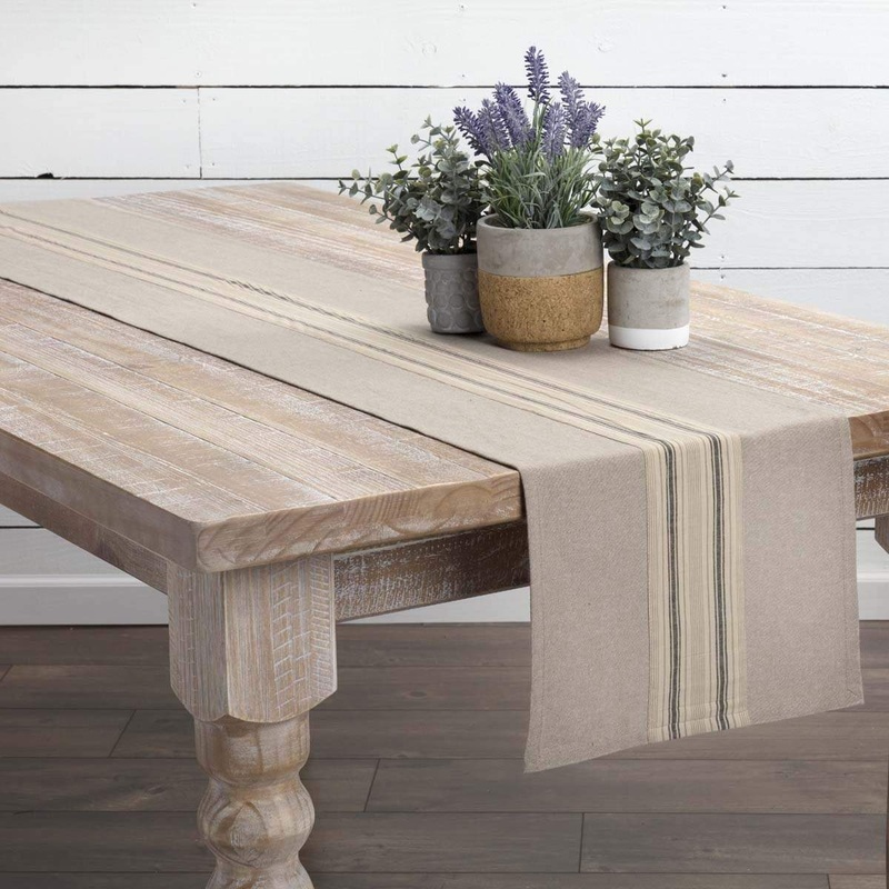 Sawyer Mill Charcoal Stripe Runner 13×72