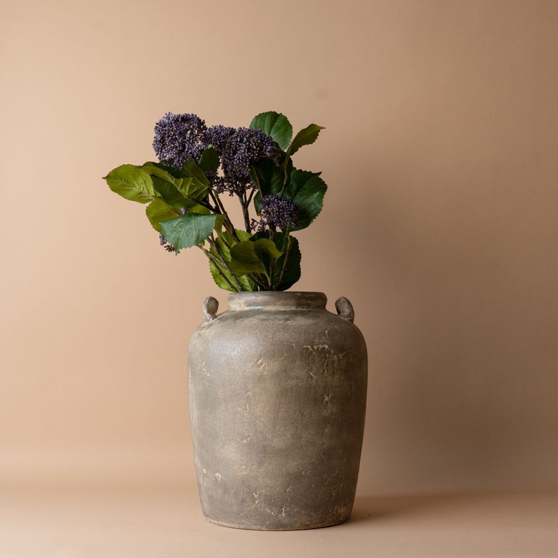 Aged Urn with Handles