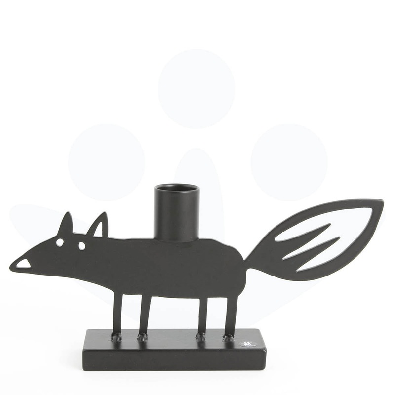 Iron Fox Candleholder
