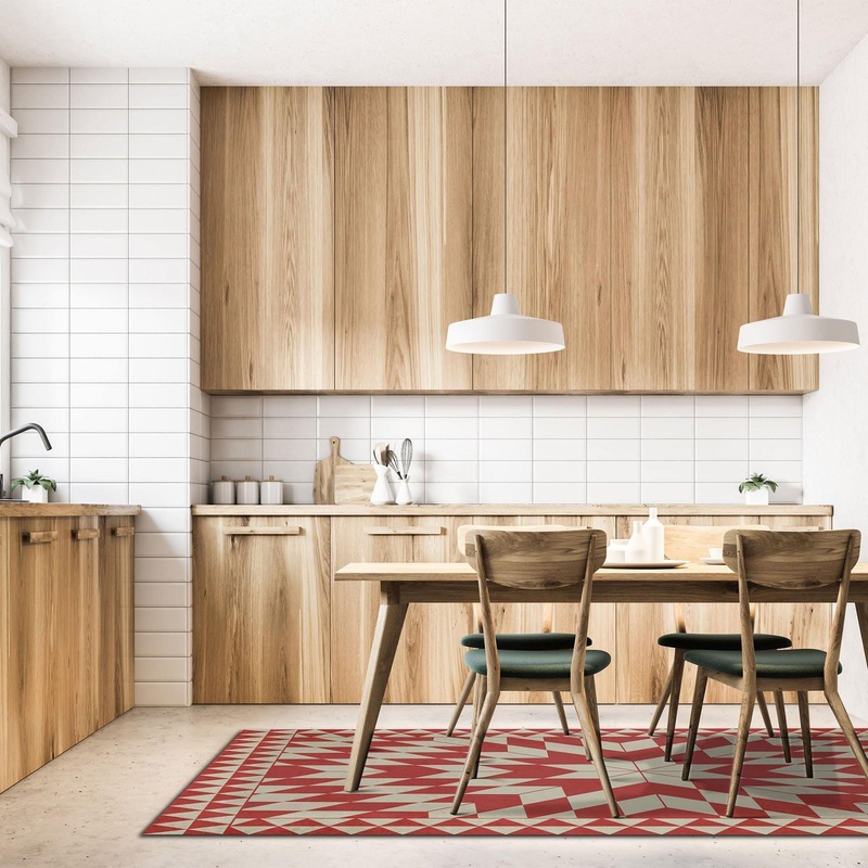 Lila FloorFlat | Brick Red – Premium Vinyl Floor Mat