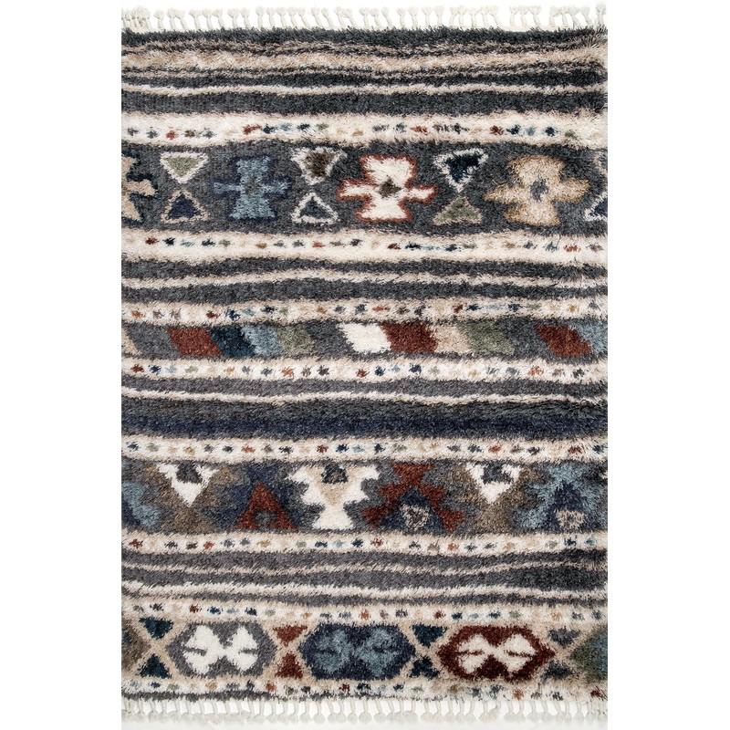 Banded Shag Rug | Multicolor