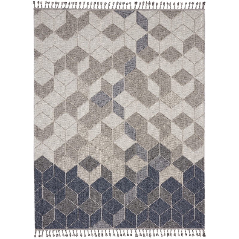 Nourison Paxton 7’10” x 10’6″ Grey/Slate Modern Indoor Rug