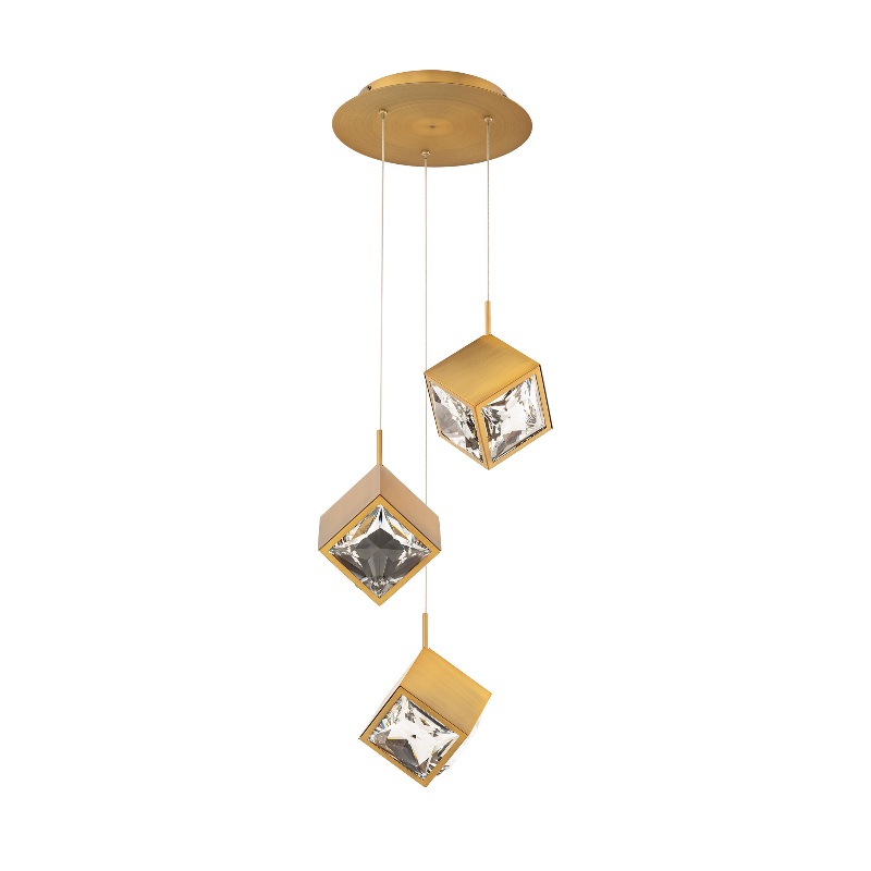 dweLED PD-29321R Ice Cube Round 21-lt 28″ LED Pendant