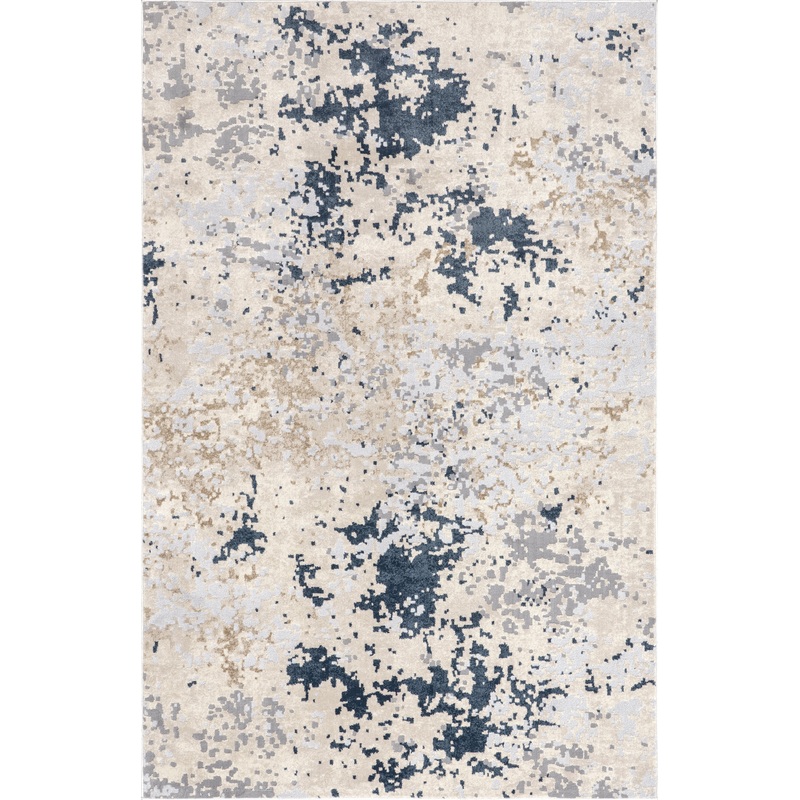 Ricki Mottled Abstract Rug | Light Grey