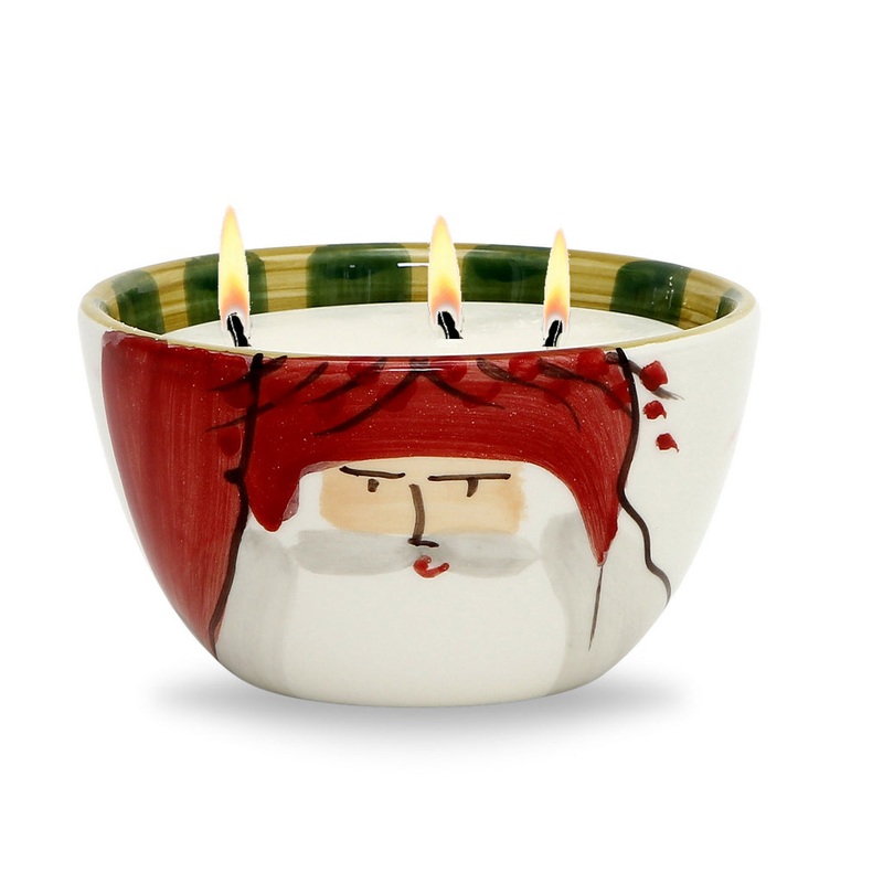 VIETRI: Old St. Nick Candle/Cereal Bowl (20 Oz)
