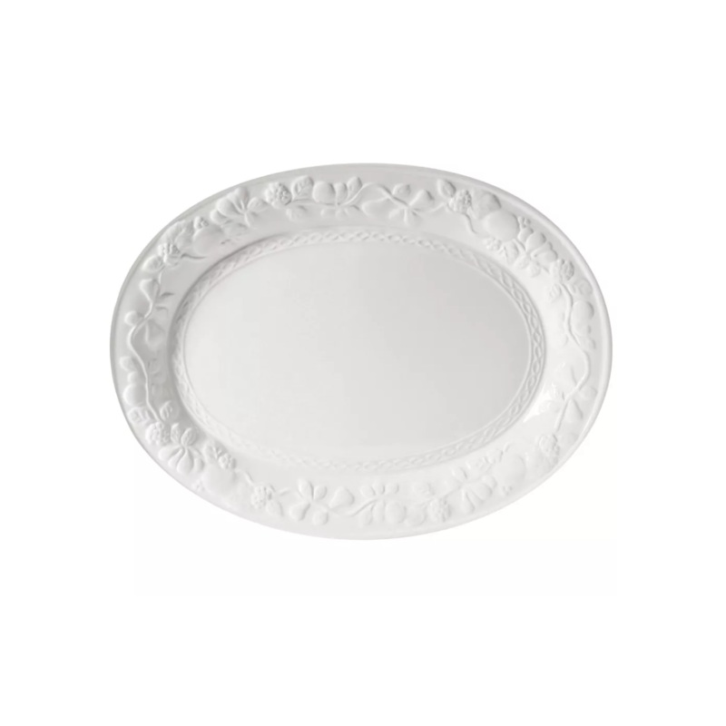 Gibson Home Fruitful 18.75 Inch Oval Platter
