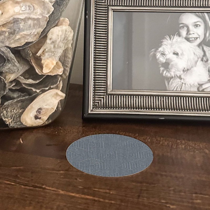 Camden Coaster (Set of 8) | French Blue – Premium Vinyl Mat