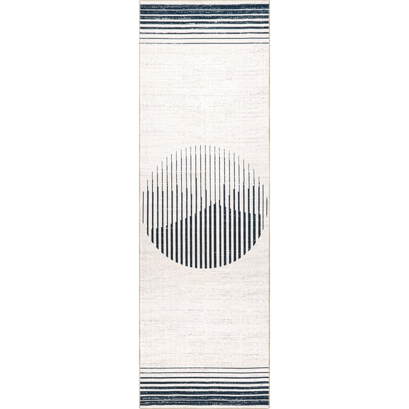 Jillian Moon Washable Rug | Navy