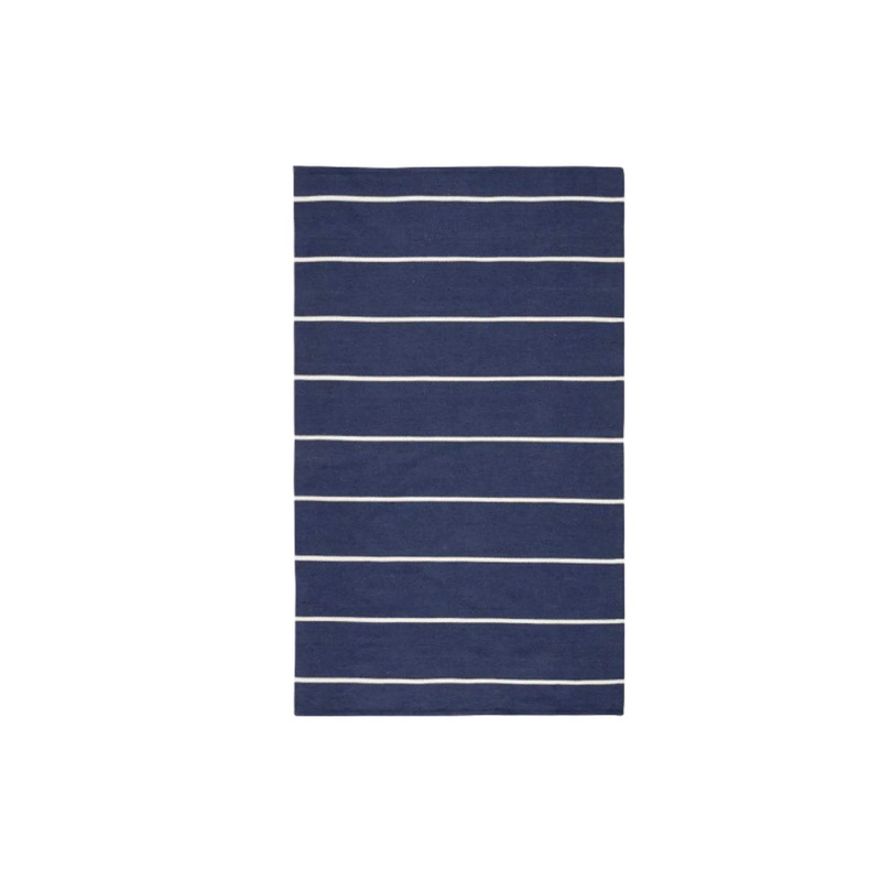 LANAI RUG | Navy & Ivory