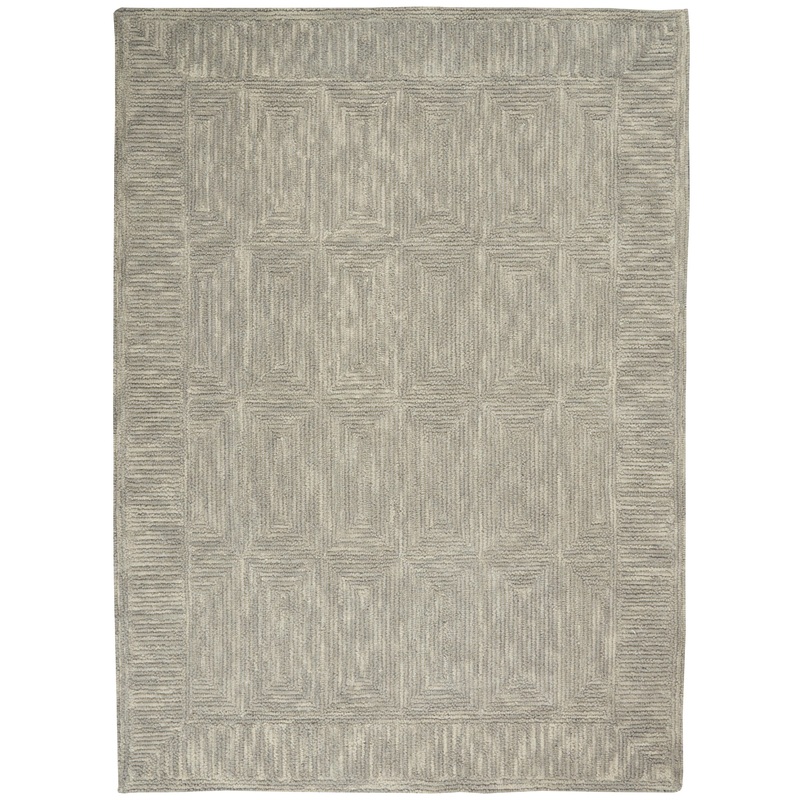 Nourison Colorado 5’3″ x 7’3″ Grey Modern Indoor Rug