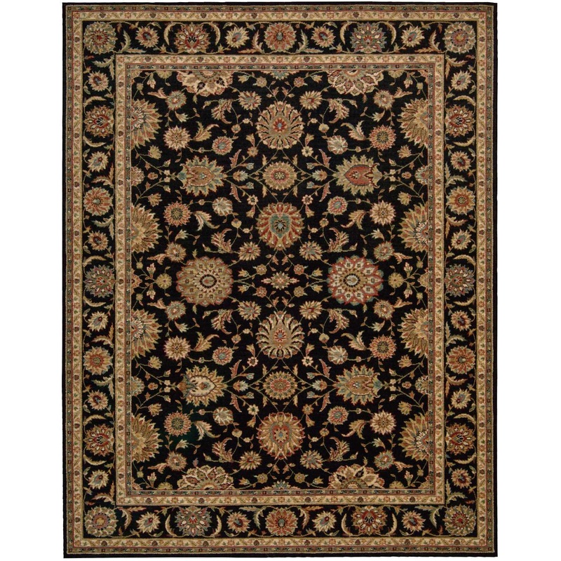 Nourison Living Treasures 9’9″ x 13’9″ Black Traditional Indoor Rug