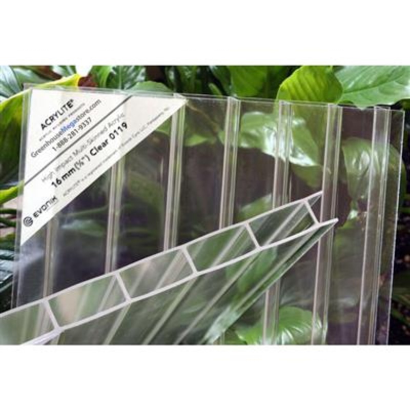 10 panels – Acrylite 16mm Clear Acrylic Panel