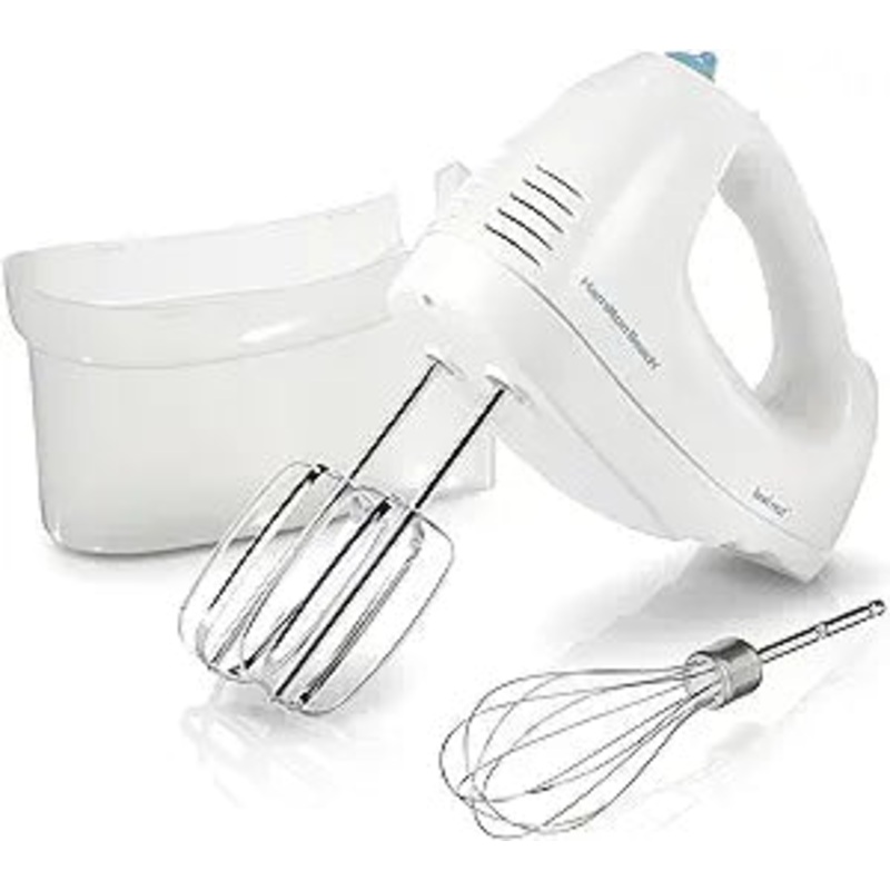 Hamilton Beach 6-Speed Electric Hand Mixer, White
