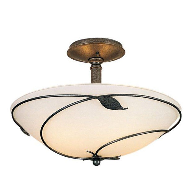 Hubbardton Forge 126732 Forged Leaves 3-lt 16″ Large Semi-Flush